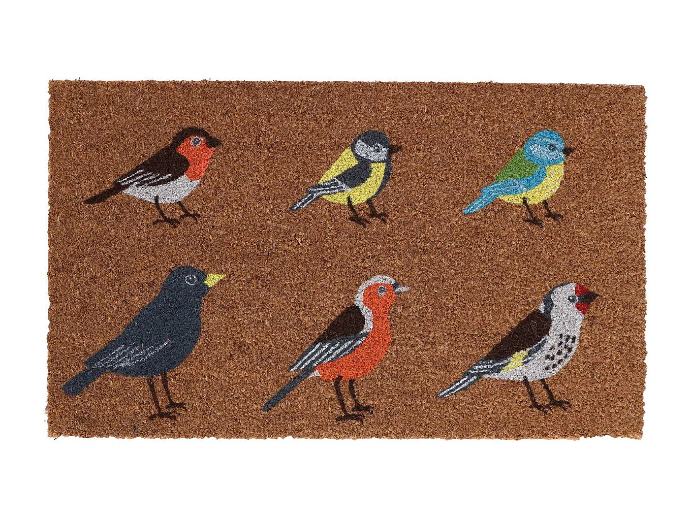 Paillasson en fibres de coco oiseaux