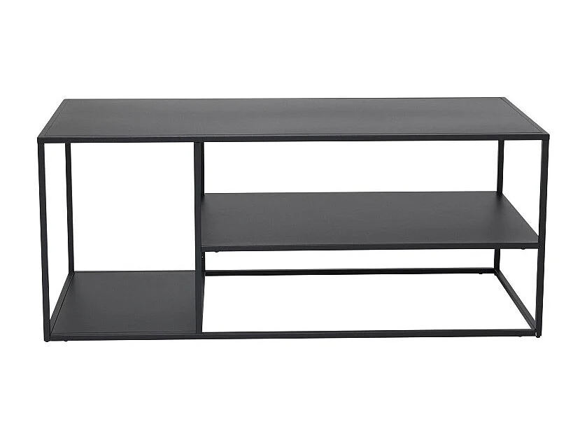 Staal table basse 1 étagère noir.