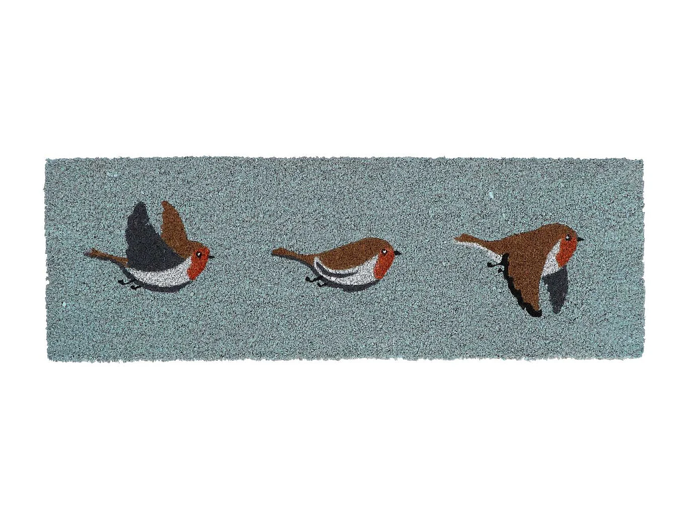 Paillasson en fibres de coco Rouge gorge 75 x 25 cm