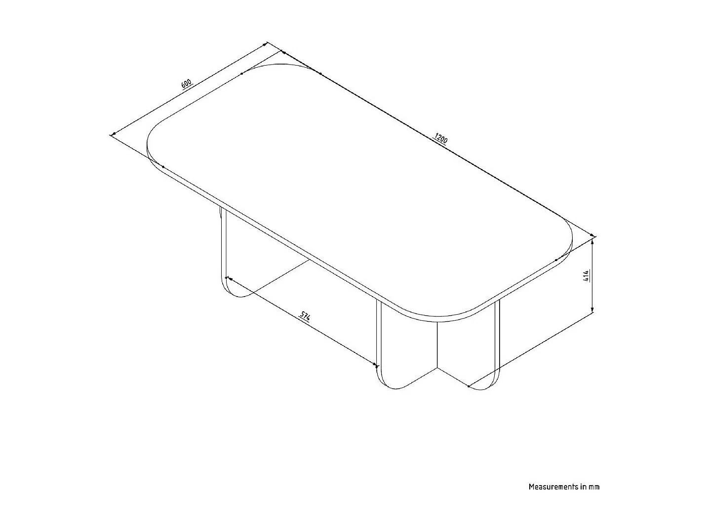 Table basse en aggloméré Becaj