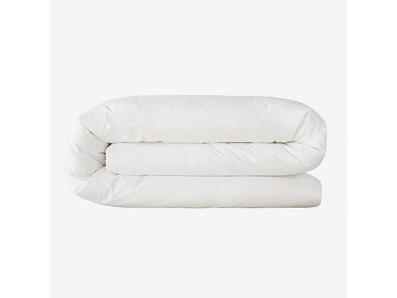 Habitat - Housse de couette en coton - 200 x 200 cm - Blanc - Percale