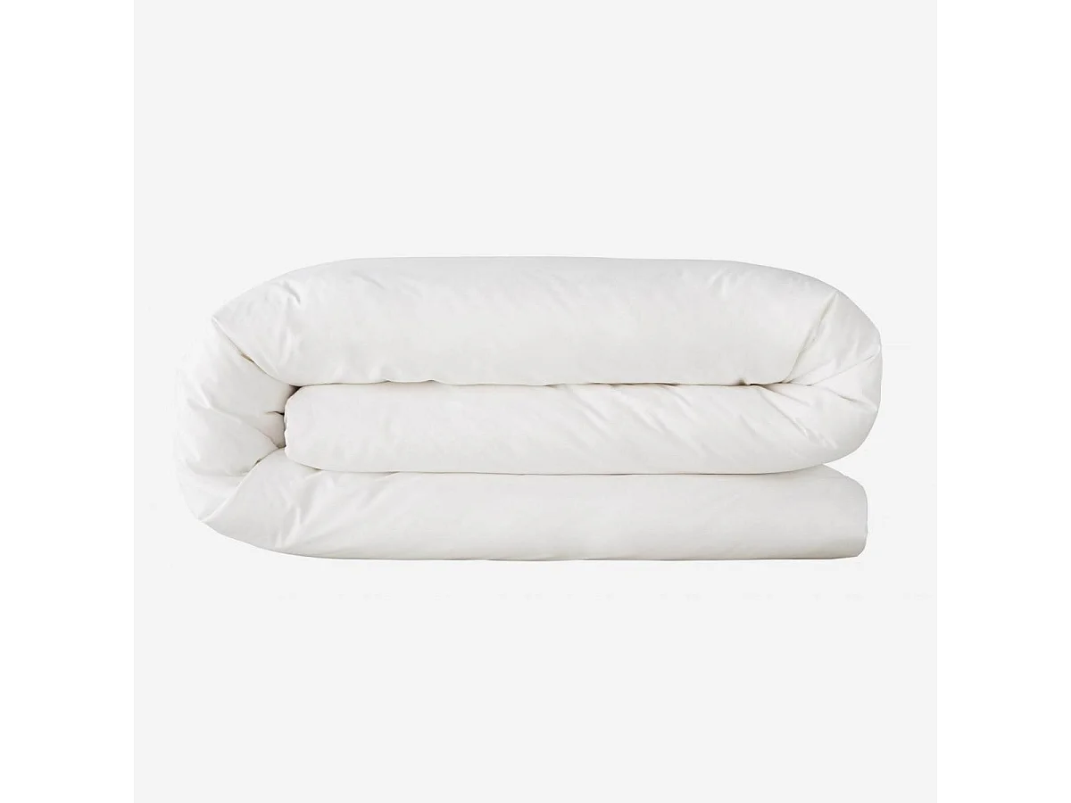 Habitat - Housse de couette en coton - 200 x 200 cm - Blanc - Percale
