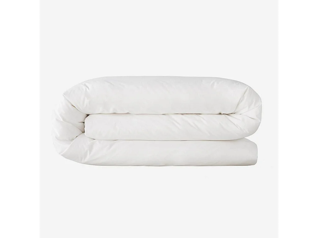 Habitat - Housse de couette en coton - 200 x 200 cm - Blanc - Percale