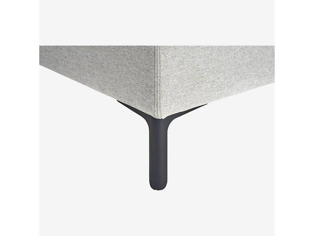 Habitat - Pieds de lit x4 en métal - 16 cm - Gris anthracite - Mars