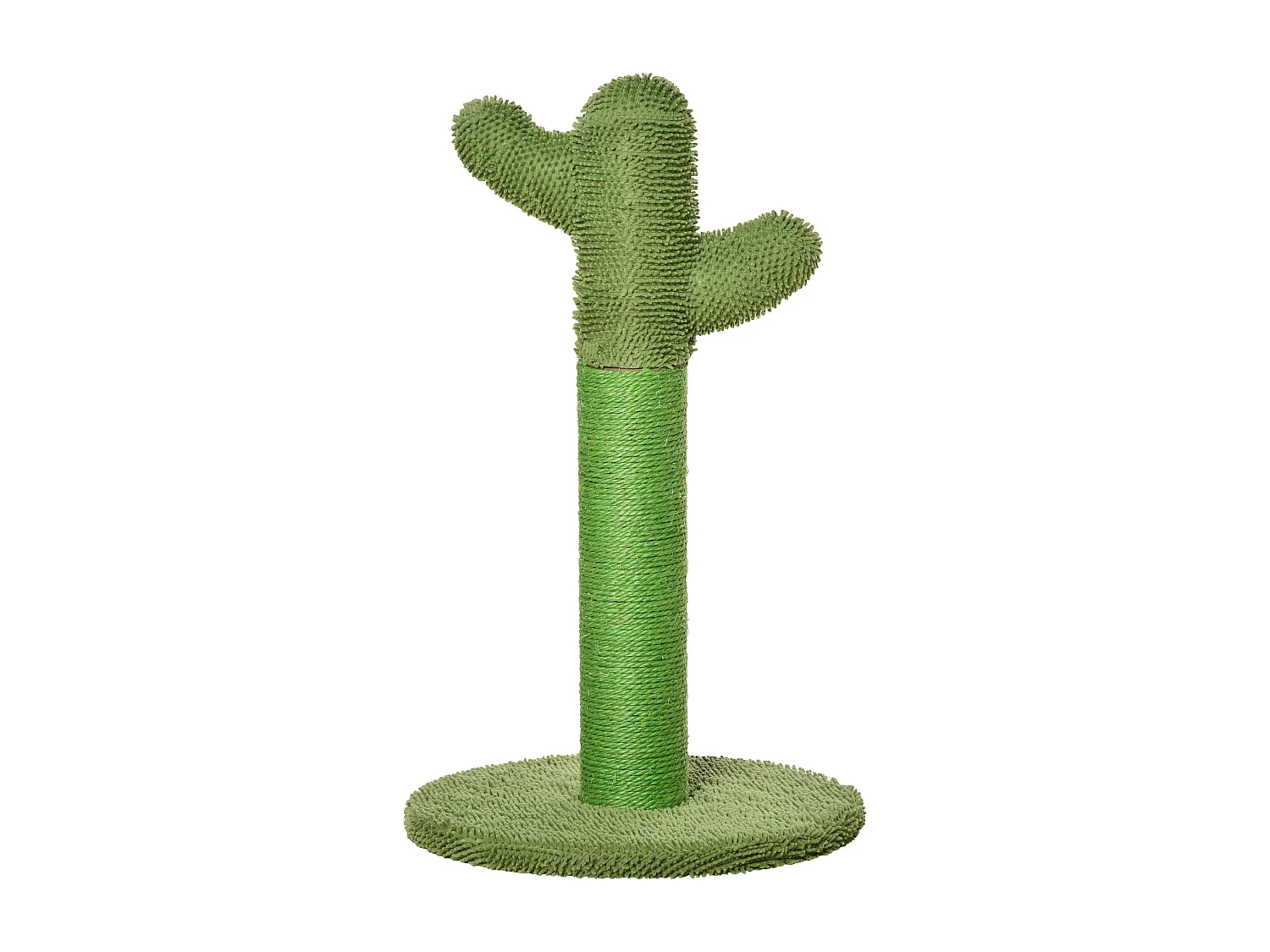 Griffoir chat design cactus H.65 cm sisal polyester vert