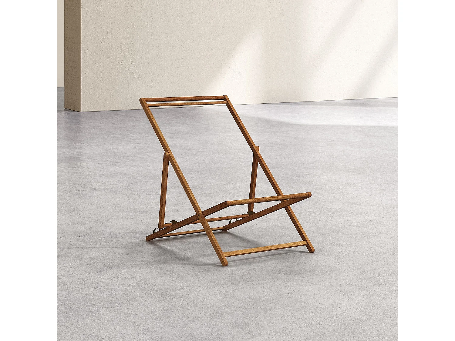 Structure de chilienne en chêne (toile vendue séparément) - Naturel