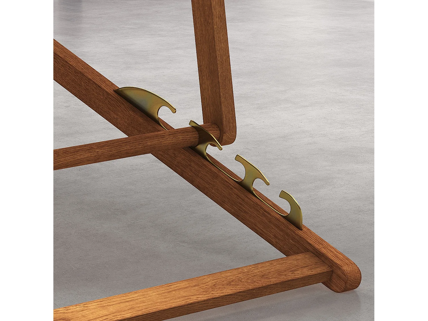 Structure de chilienne en chêne (toile vendue séparément) - Naturel