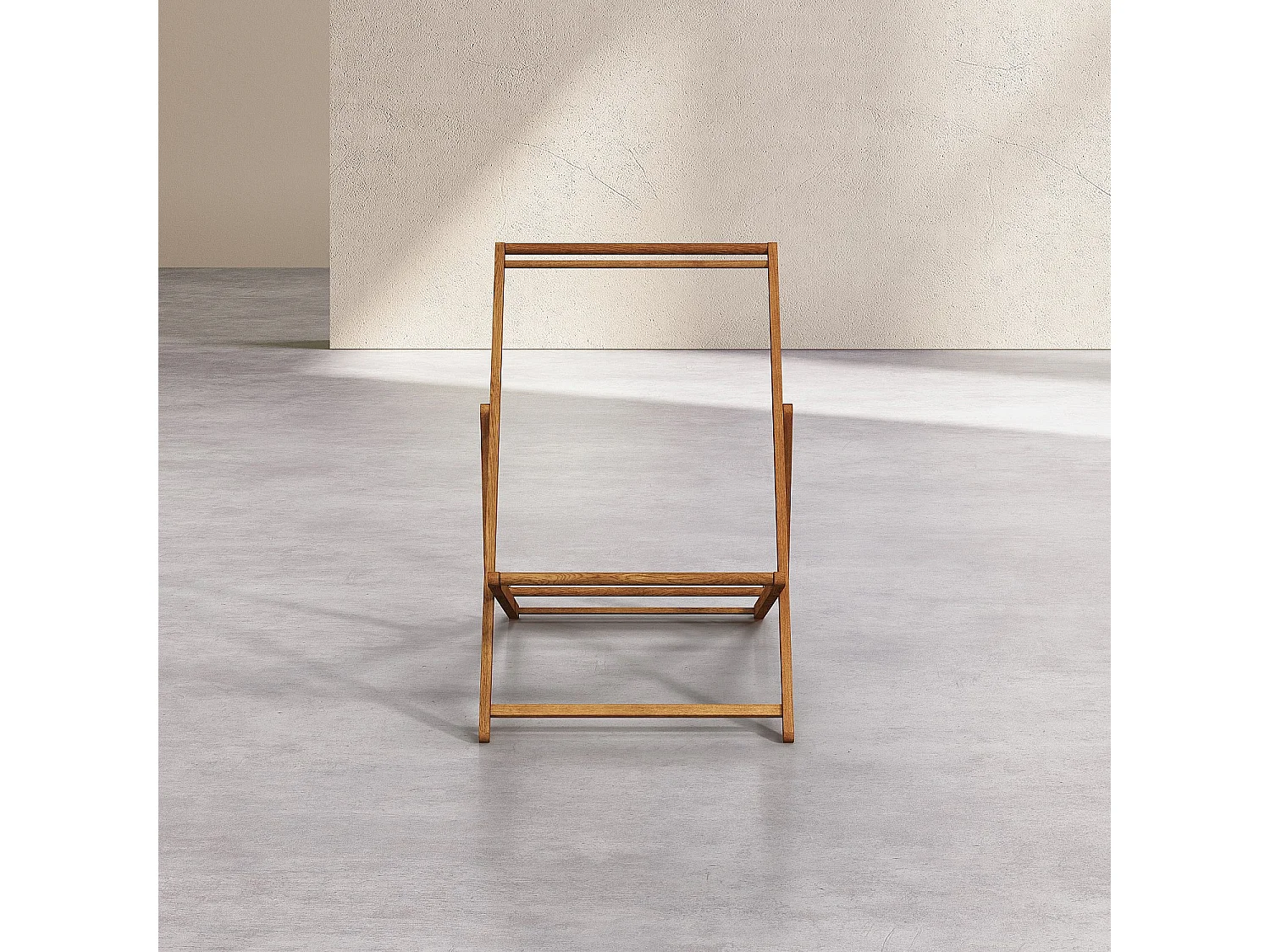 Structure de chilienne en chêne (toile vendue séparément) - Naturel