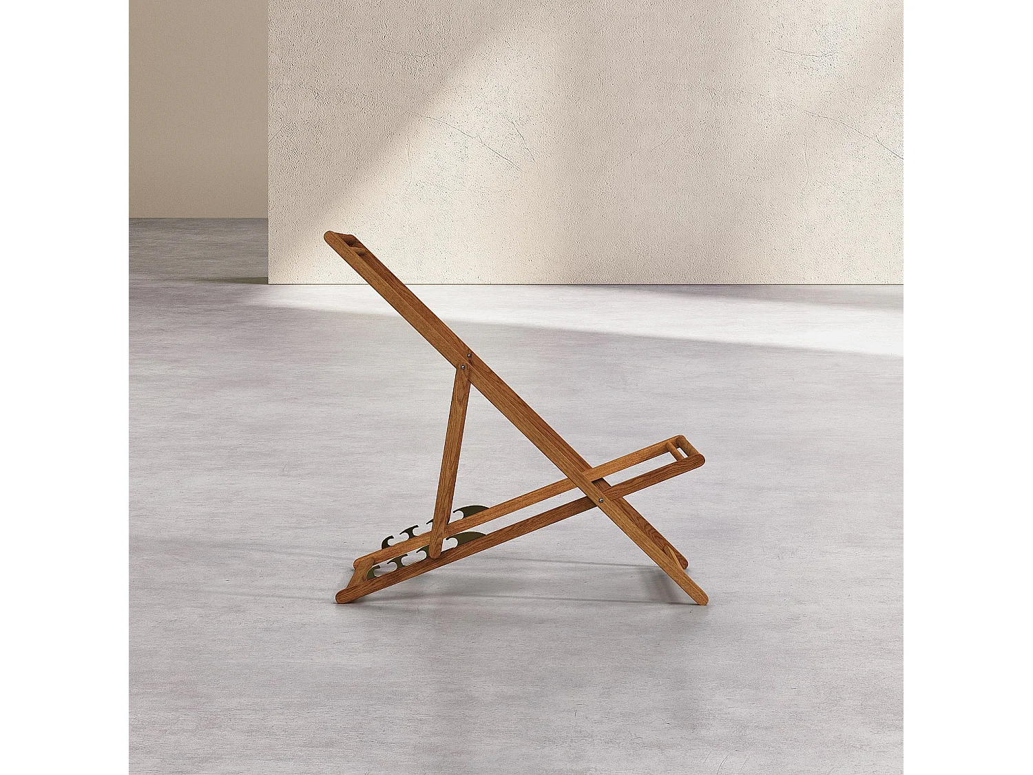 Structure de chilienne en chêne (toile vendue séparément) - Naturel