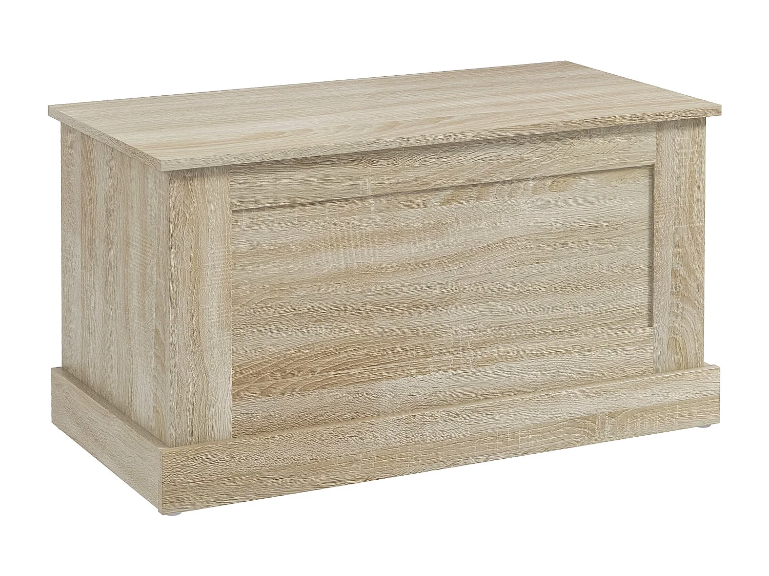 Coffre de rangement - coffre à jouets en bois 80 x 40 x 45 cm - bois naturel