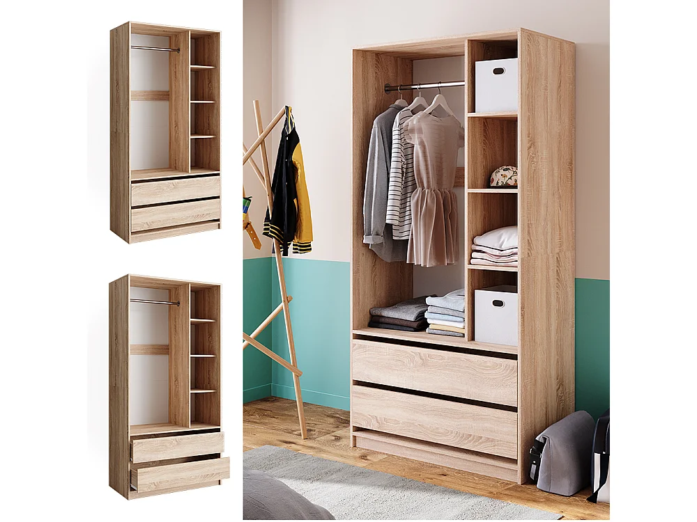 Armoire sonoma 100x50x200 elmo