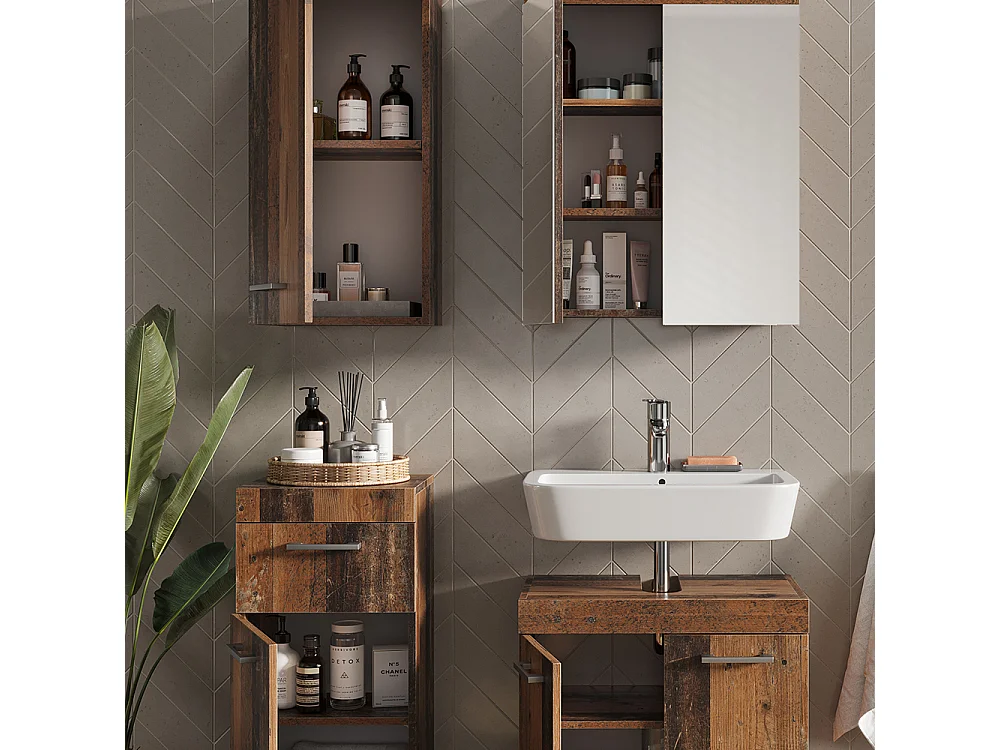 Set di mobili da bagno oldstyle 60x34x56 luna