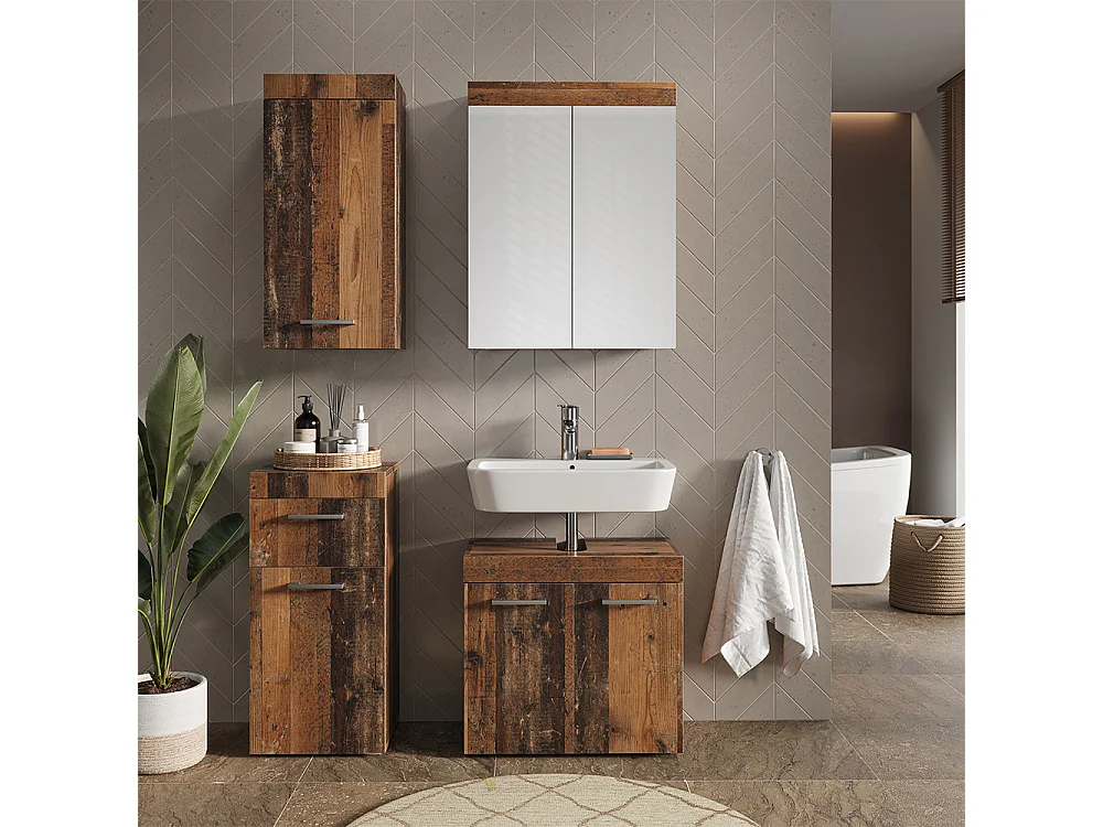 Ensemble de meubles de salle de bain oldstyle 60x34x56 luna