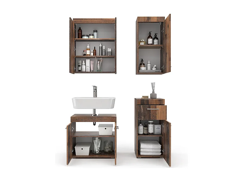 Badmöbel-Set oldstyle 60x34x56 luna