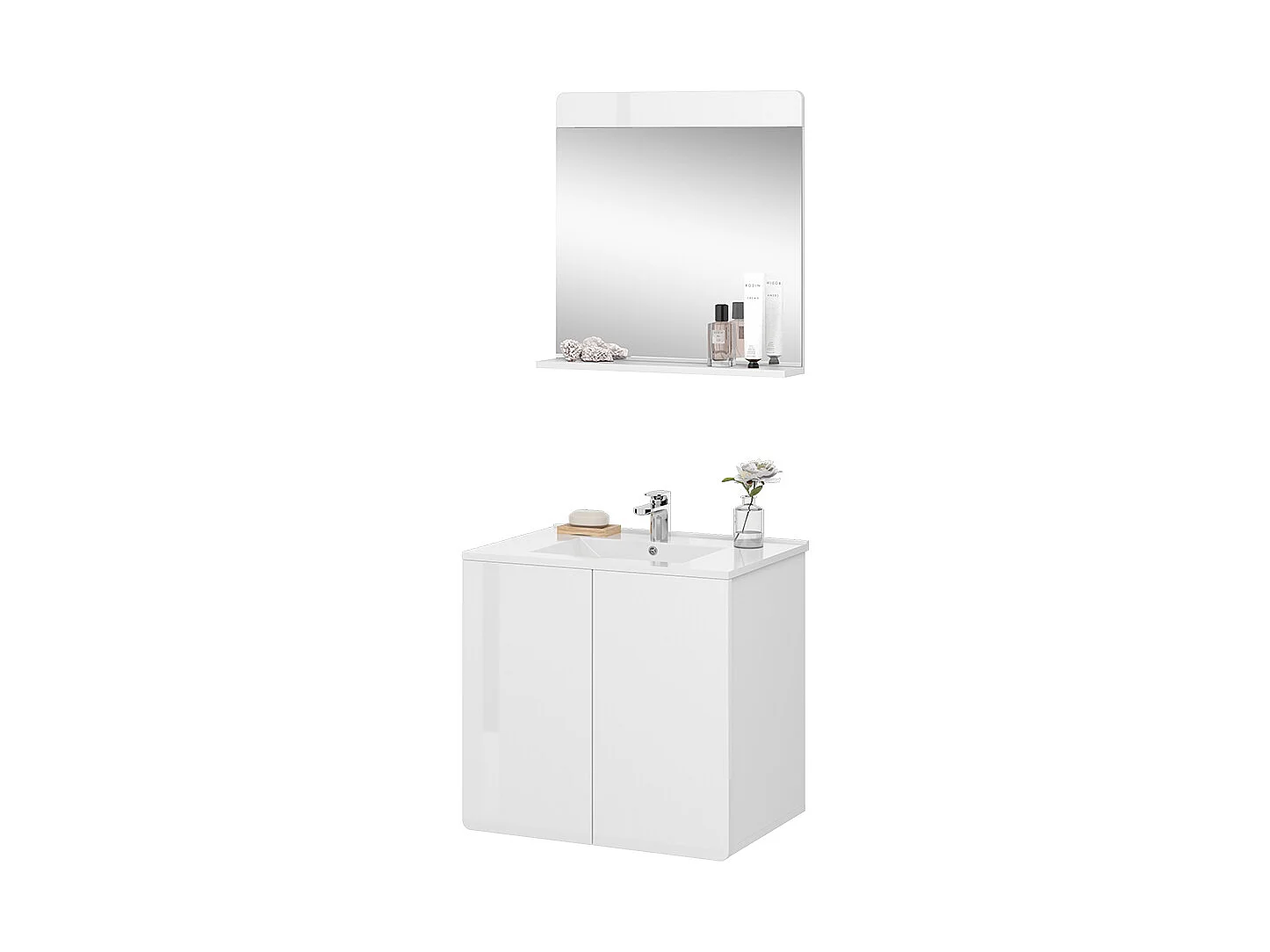 Meubles bain blanc 61.8x44.8x57.8 izan