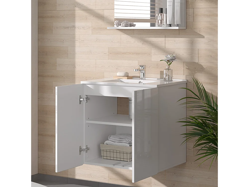 Meubles bain blanc 61.8x44.8x57.8 izan