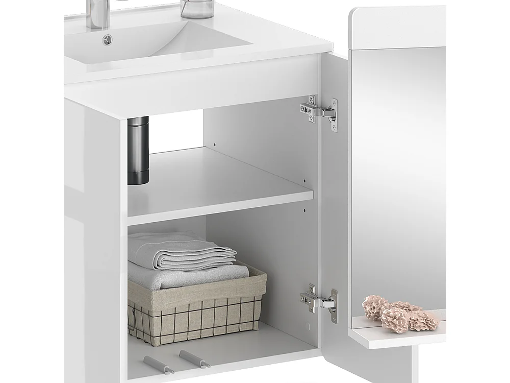 Meubles bain blanc 61.8x44.8x57.8 izan