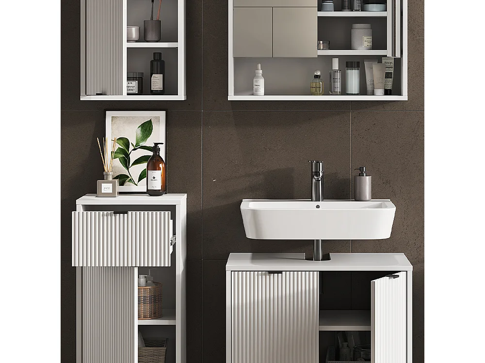 Meubles bain blanc 70x45x63 eliza