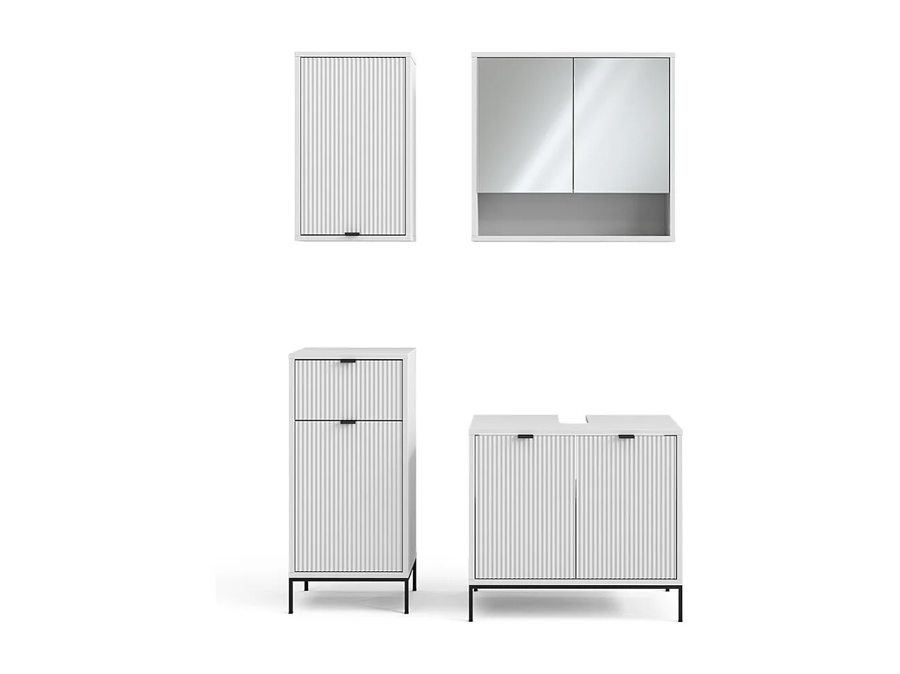 Meubles bain blanc 70x45x63 eliza