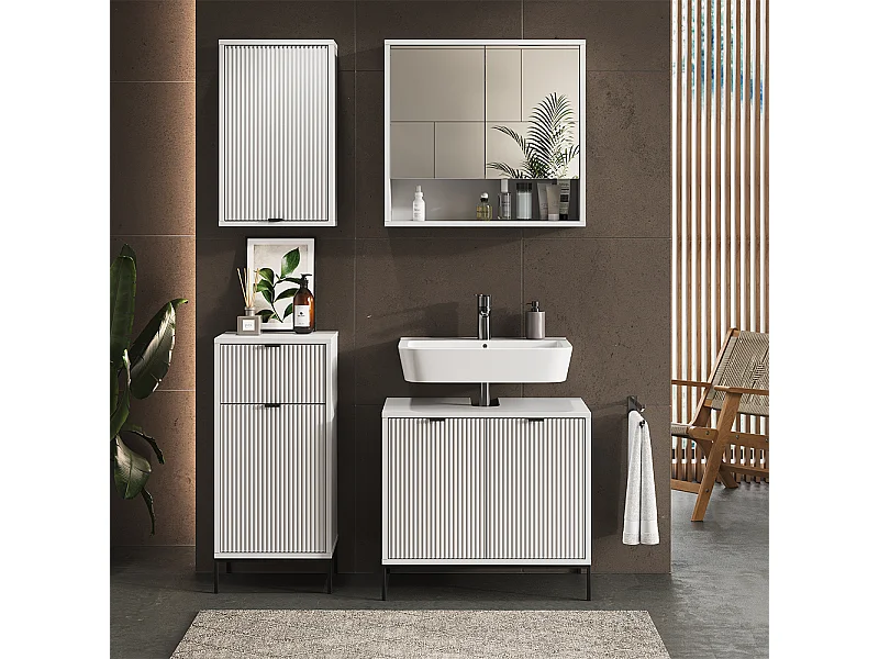 Meubles bain blanc 70x45x63 eliza