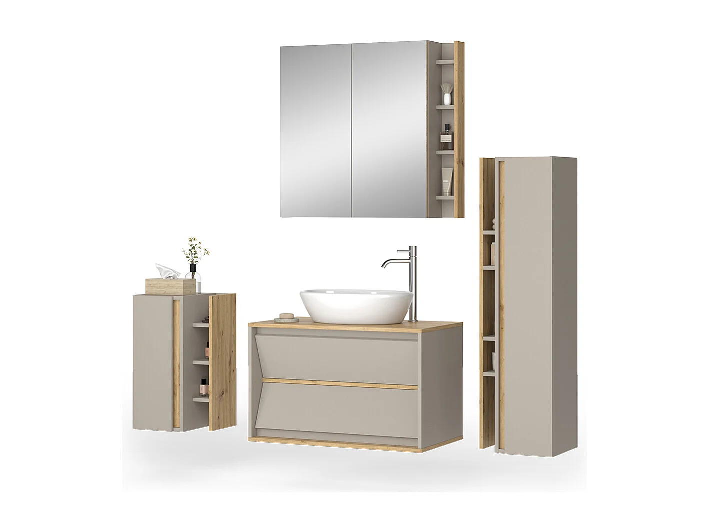 Meubles bain cachemire 80x45x50 edelin