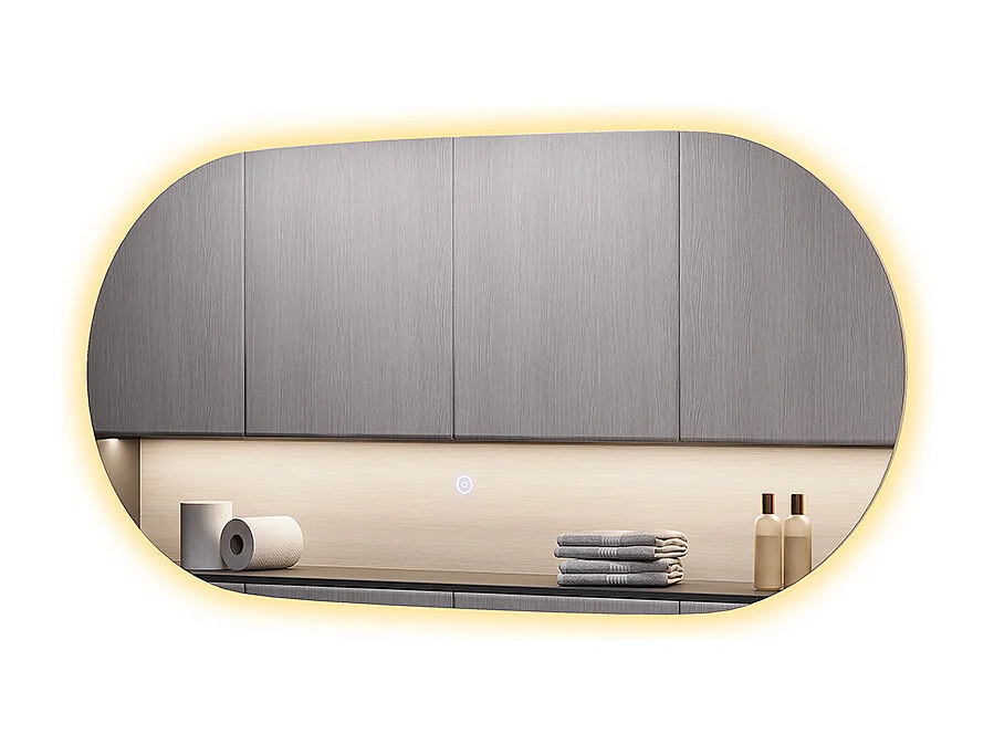 Lustro łazienkowe szkło 80x40x2.8 miral