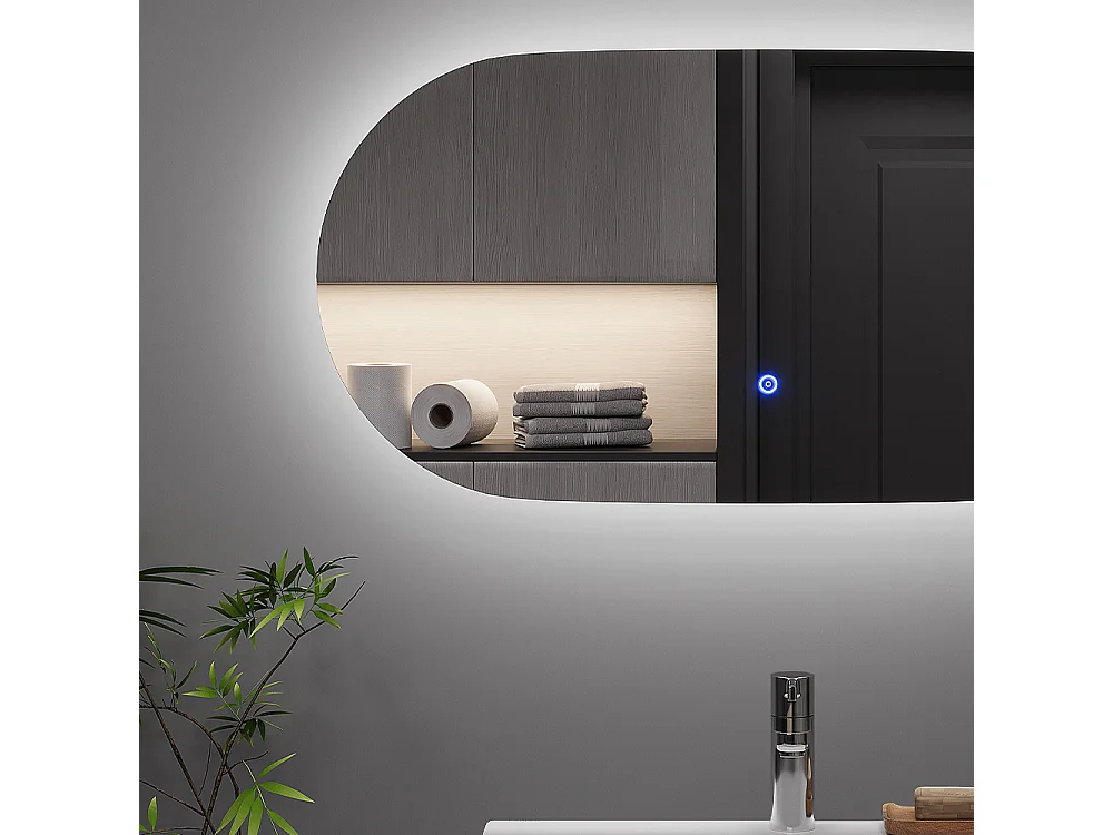 Badrumsspegel glas 80x2.8x40 miral