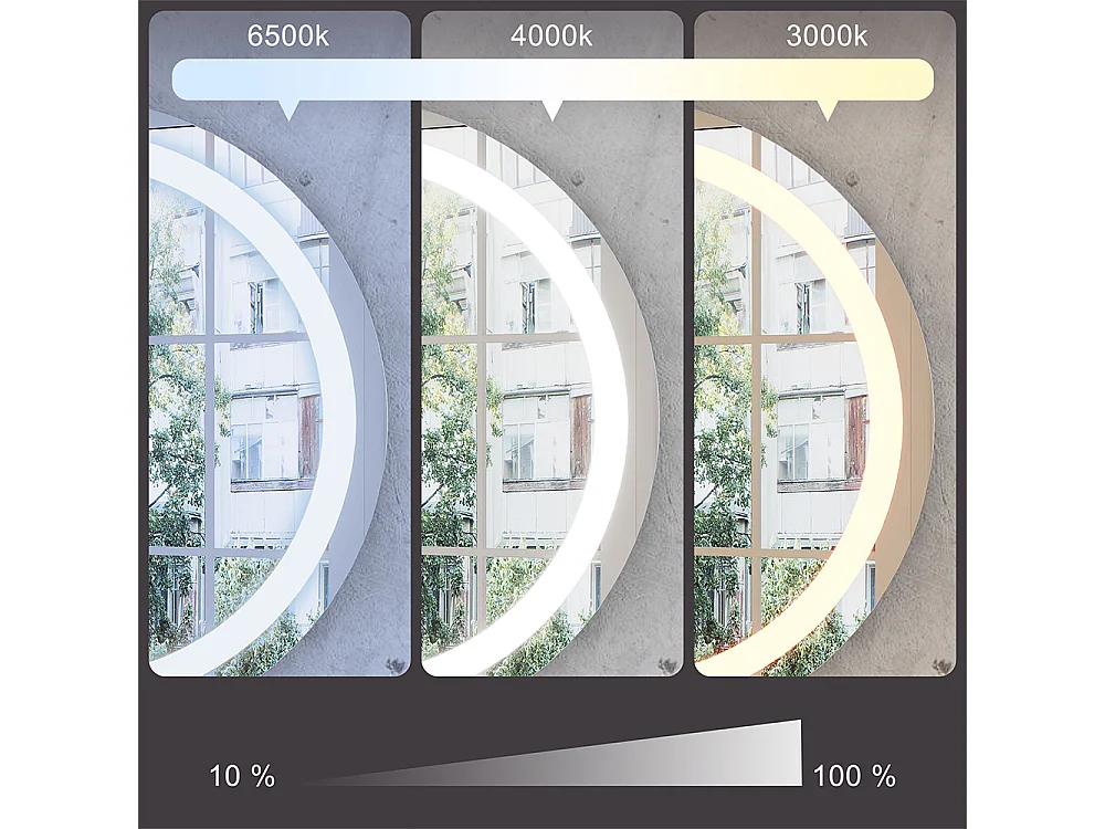 Miroir mural verre 80x40x2.8 miral