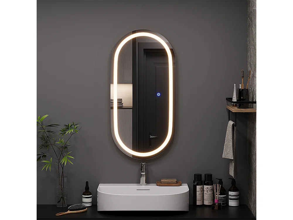 Miroir mural verre 80x40x2.8 miral