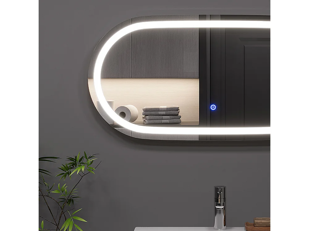 Miroir mural verre 80x40x2.8 miral