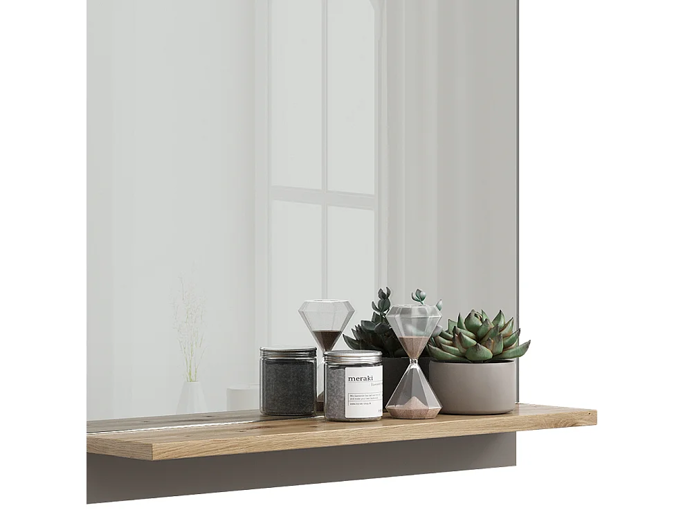 Armoire de toilette grège 60x14x67 marelle