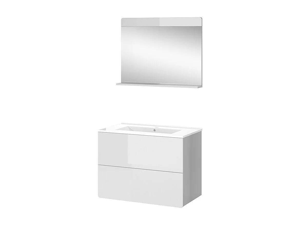 Meubles bain blanc 80x46x59.3 izan