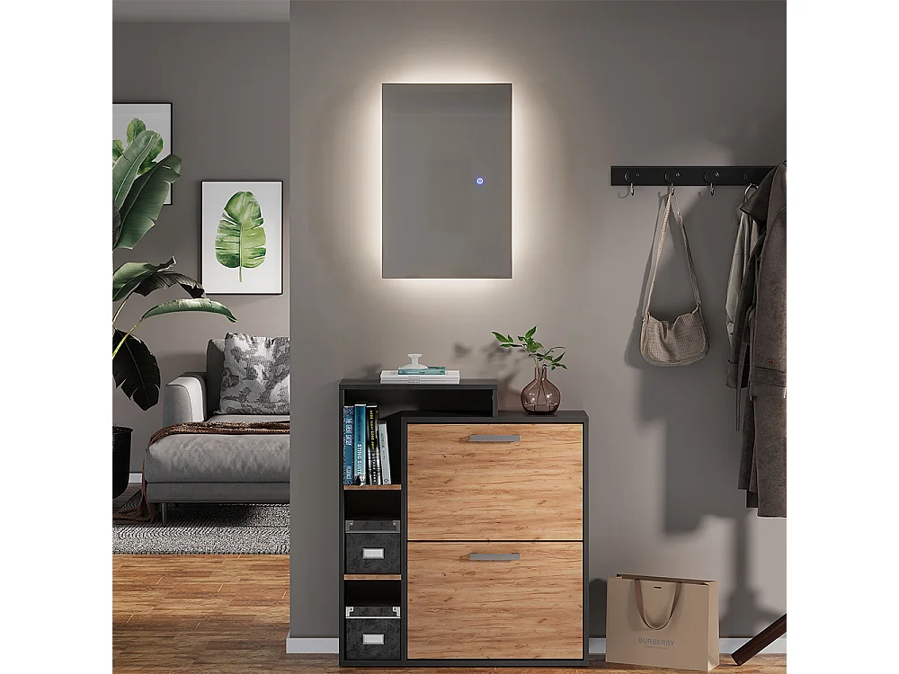 Miroir mural verre 60x40x2.8 miral