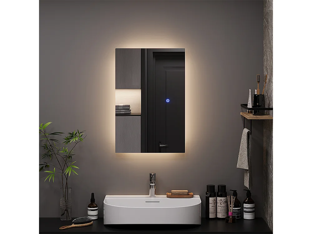 Badrumsspegel glas 60x2.8x40 miral