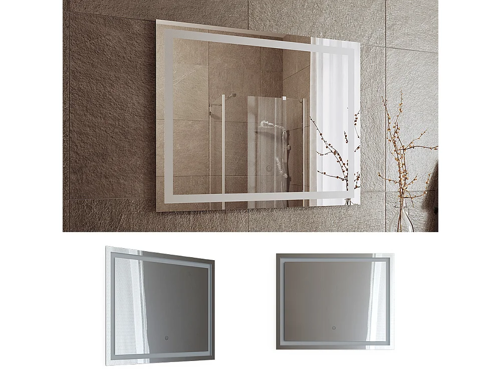 Lustro łazienkowe biały 3x80x65 viola