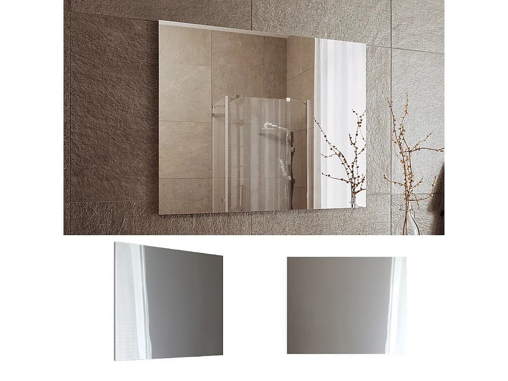 Lustro ścienne biały 2x80x65 viola