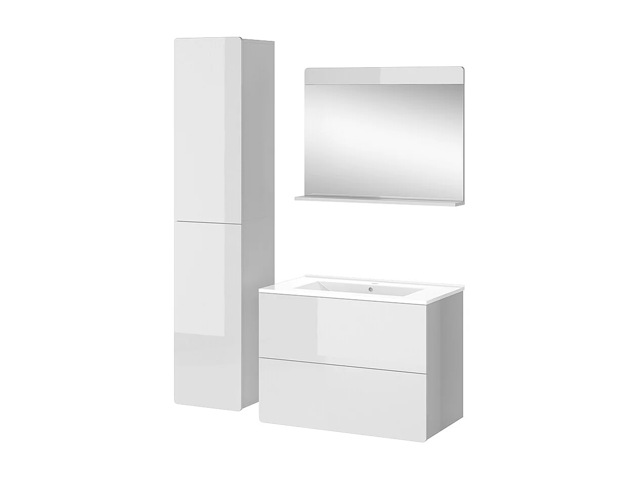 Meubles bain blanc 80x46x59.3 izan