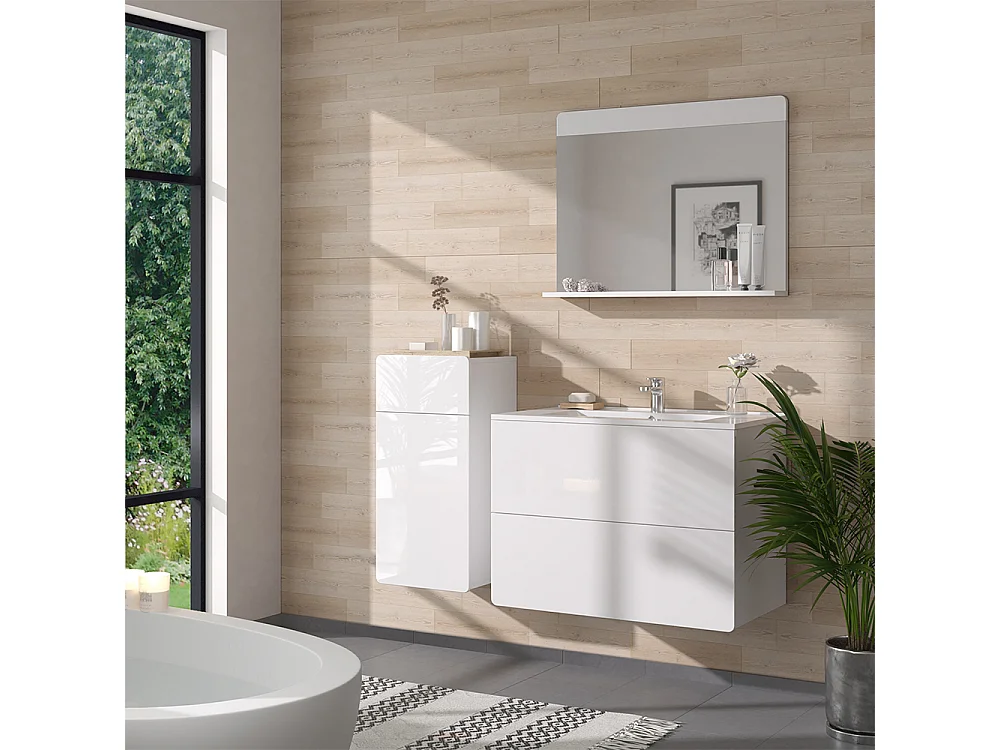 Zestaw mebli łazienkowych biały 80x46x59.3 izan
