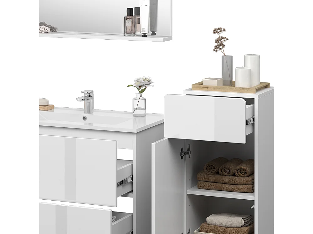 Zestaw mebli łazienkowych biały 80x46x59.3 izan