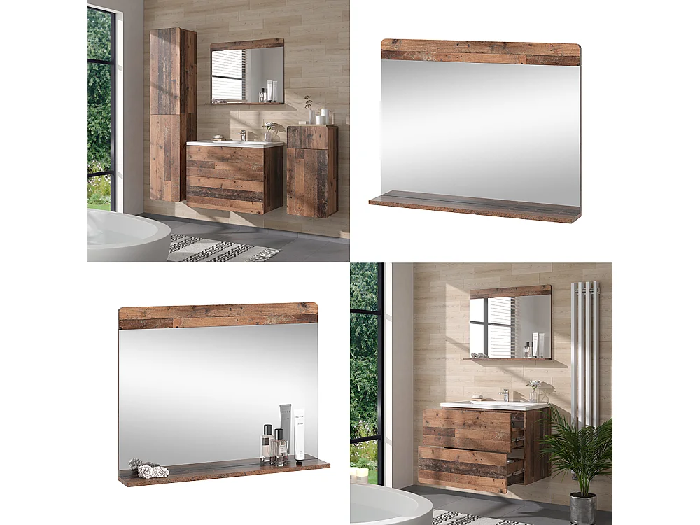 Lustro łazienkowe oldstyle 80.1x12x62 izan