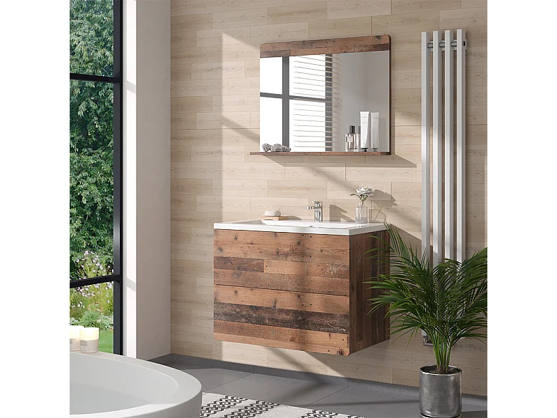 Badkamerspiegel oldstyle 80.1x12x62 izan