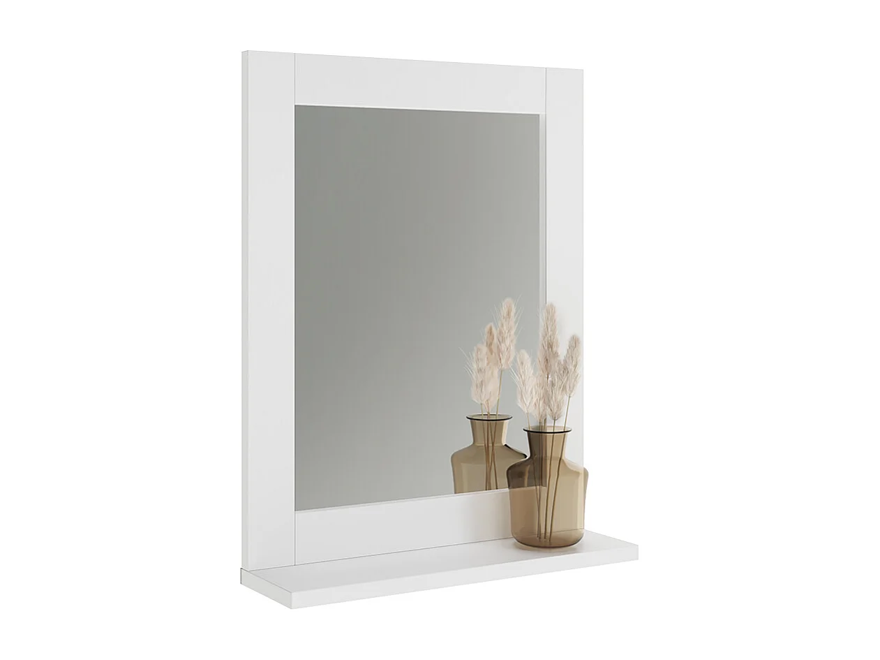 Badrumsspegel vit 40x10x50 vilda