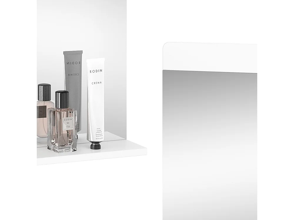 Miroir mural blanc 80.1x12x62 izan