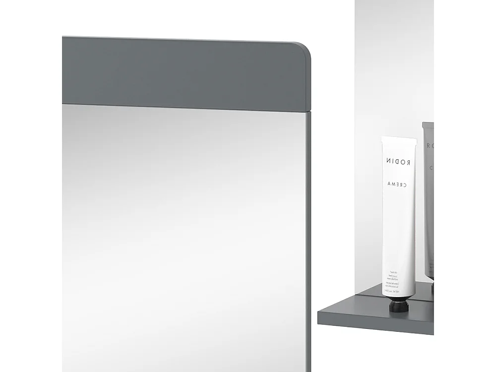 Miroir de salle de bain gris 60x12x62 izan