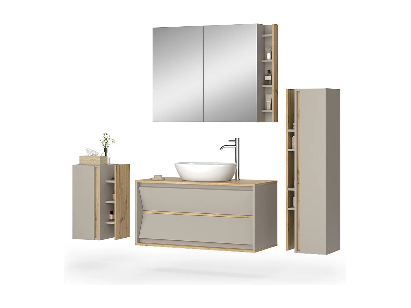 Meubles bain cachemire 100x45x50 edelin