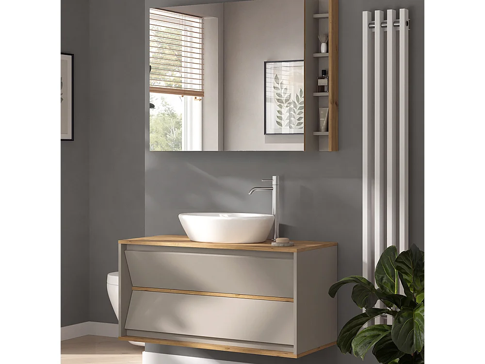 Meubles bain cachemire 100x45x50 edelin