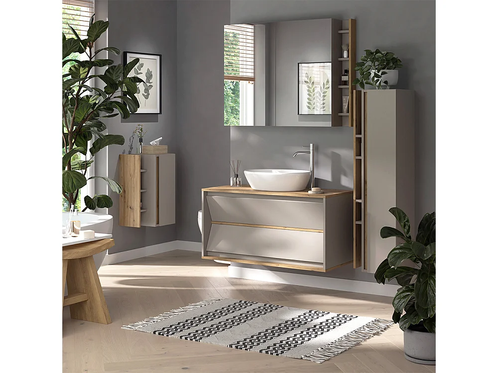 Meubles bain cachemire 100x45x50 edelin