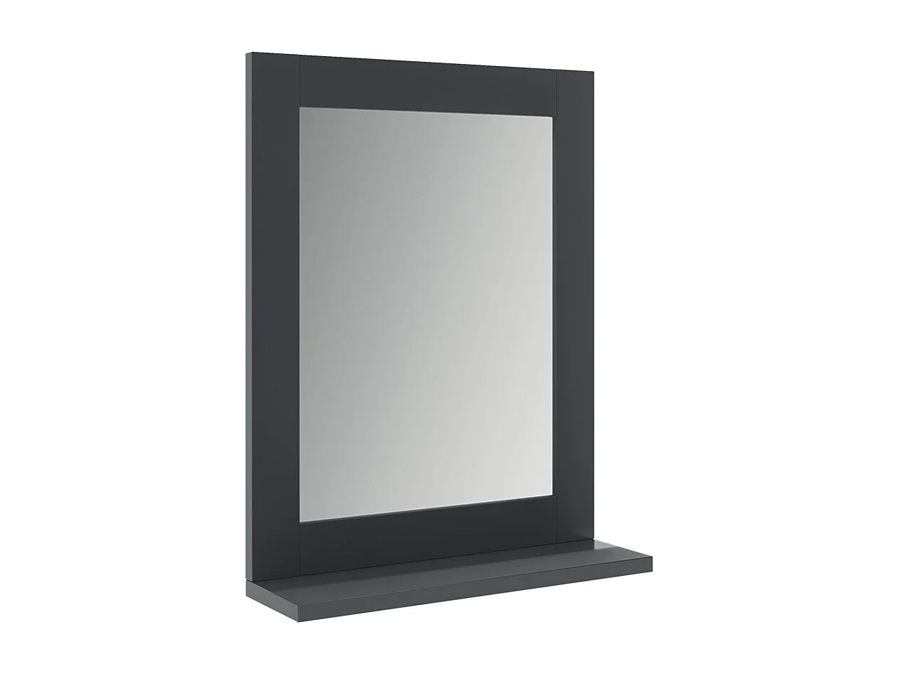 Miroir de salle de bain gris 40x10x50 vilda