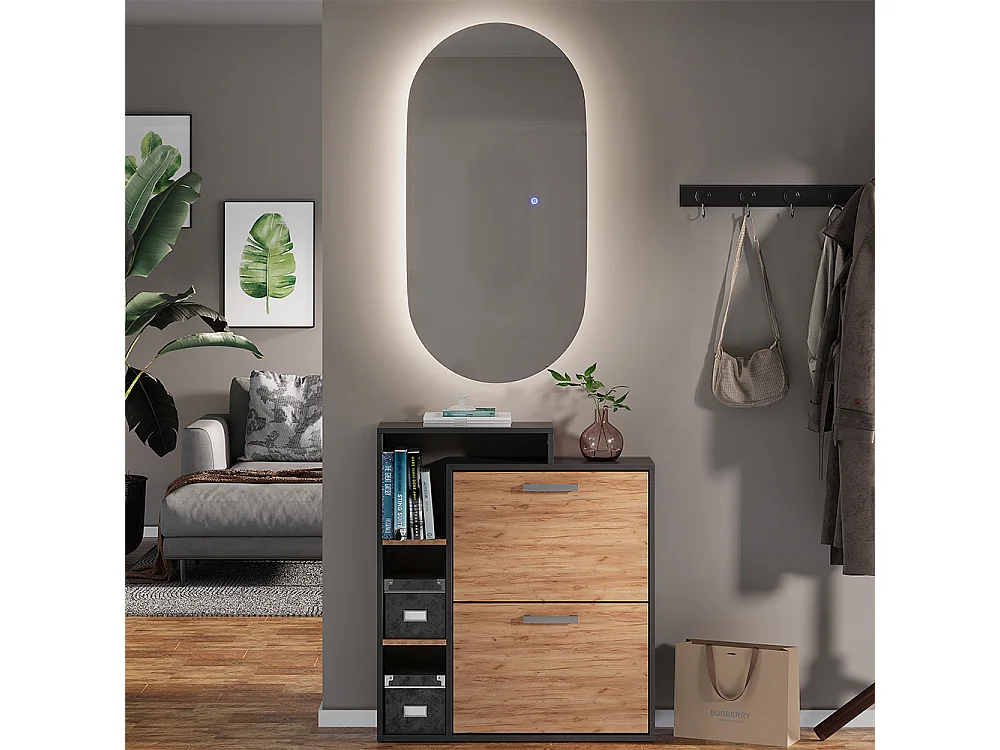 Miroir mural verre 100x50x2.8 miral