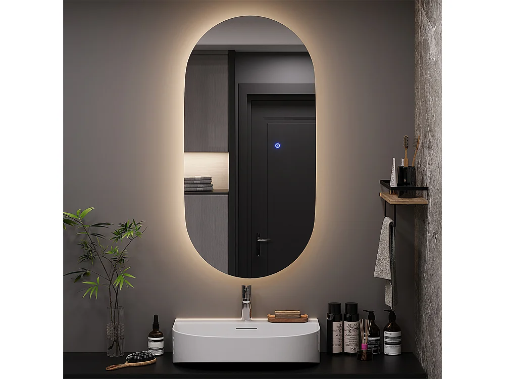 Miroir mural verre 100x2.8x50 miral